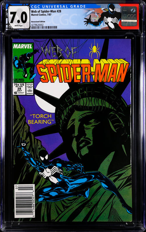 Web of Spider-Man #28 Newsstand Edition  CGC 7.0 - Marvel Comics 7/87