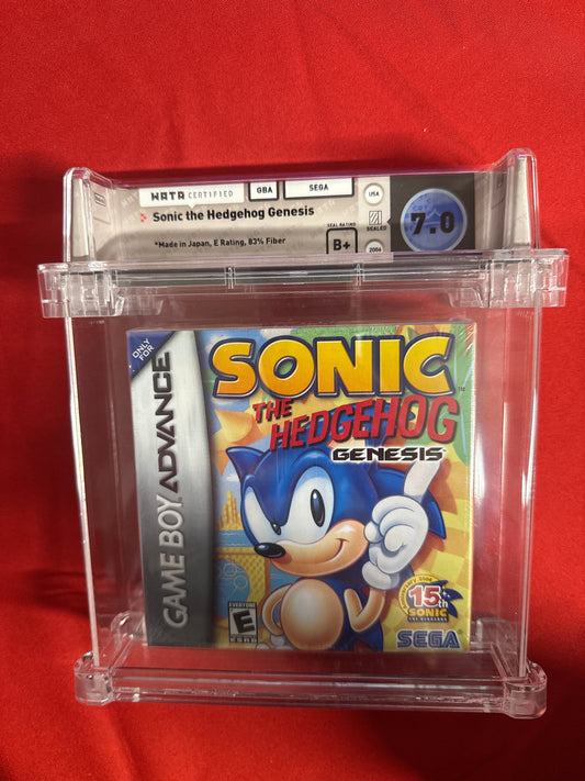 Sonic the Hedgehog Genesis WATA 7.0 B+ - Nintendo GBA
