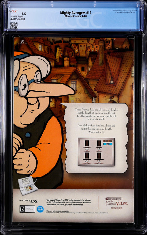 Mighty Avengers #12 CGC 7.5 - Marvel Comics 6/08