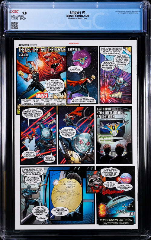 Empyre #1 CGC 9.8 - Marvel Comics 9/20