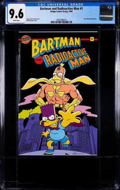 Bartman and Radioactive Man #1 CGC 9.6 - Bongo Comics Group 1994