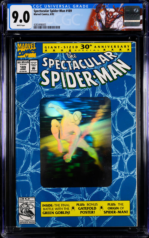 Spectacular Spider-Man #189 CGC 9.0 - Marvel Comics 6/92