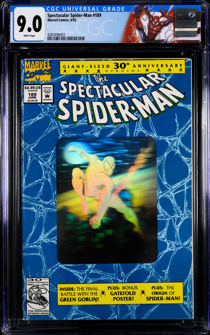 Spectacular Spider-Man #189 CGC 9.0 - Marvel Comics 6/92