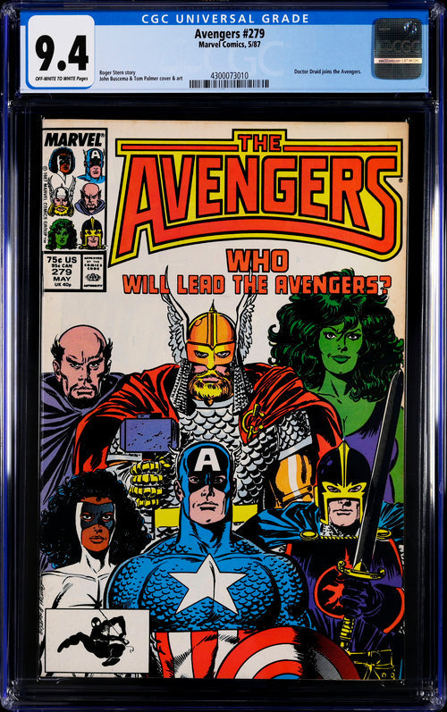 Avengers #279 CGC 9.4 - Marvel Comics 5/87