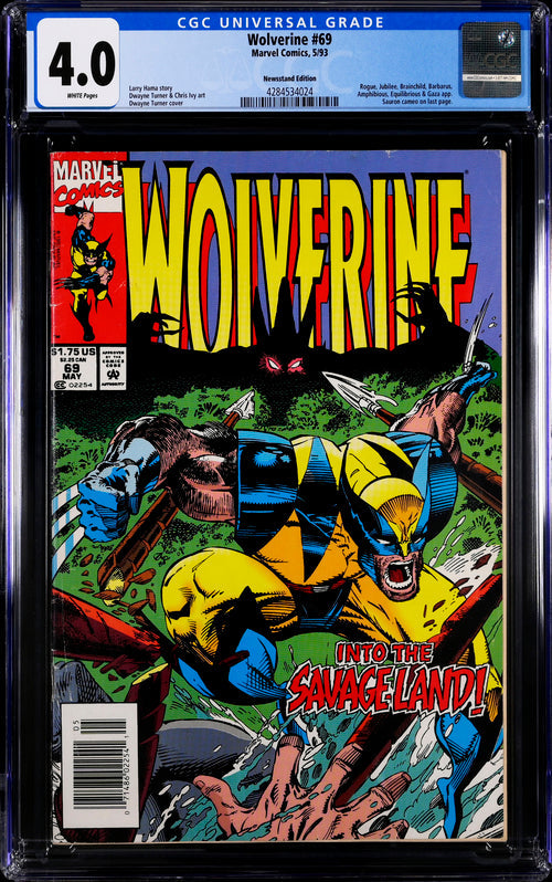 Wolverine #69 Newsstand Edition CGC 4.0 - Marvel Comics 5/93