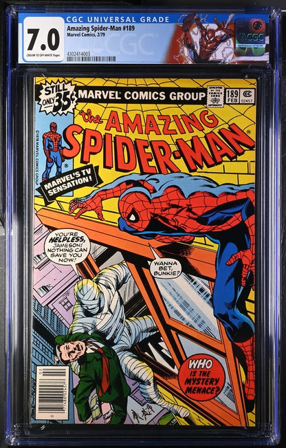 Amazing Spider-Man #189 CGC 7.0 - Marvel Comics 2/79