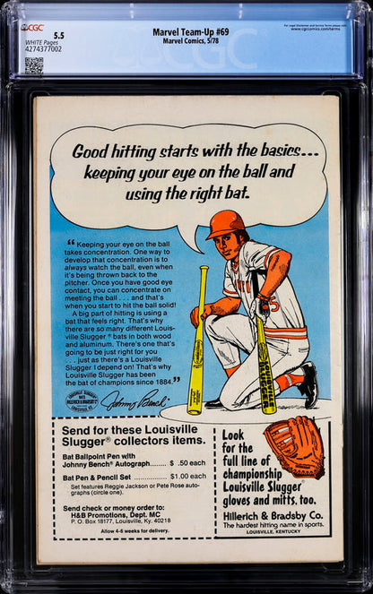 Marvel Team-Up #69 CGC 5.5 - Marvel Comics 5/78