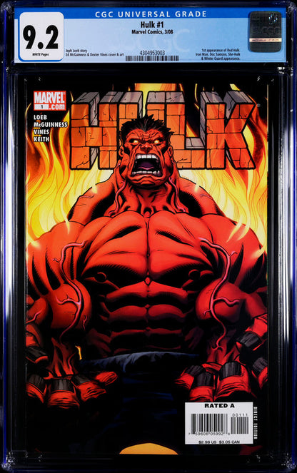 Hulk #1 CGC 9.2 - Marvel Comics 3/08