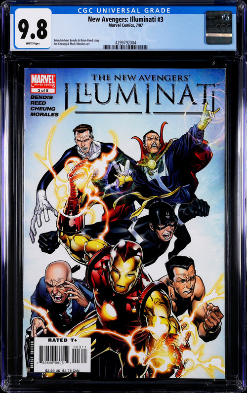 New Avengers Illuminati #3 CGC 9.8 - Marvel Comics 7/07