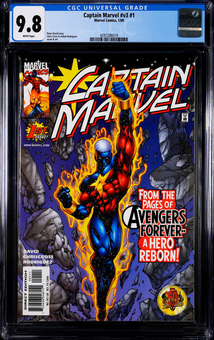Captain Marvel #v3 #1 CGC 9.8 - Marvel Comics 1/00