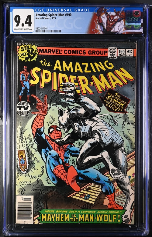Amazing Spider-Man #190 CGC 9.4 - Marvel Comics 3/79