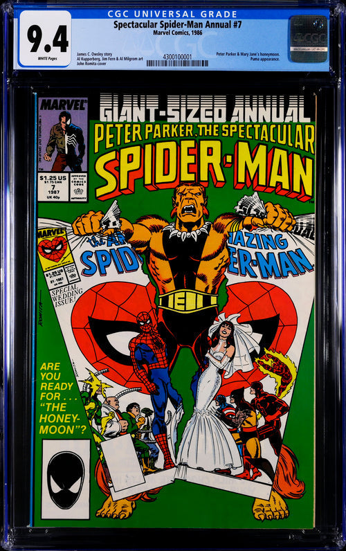 Spectacular Spider-Man Annual #7 CGC 9.4 - Marvel Comics 1986