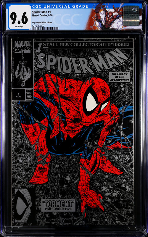 Spider-Man #1 Poly-Bagged Silver Edition CGC 9.6 - Marvel Comics 8/90