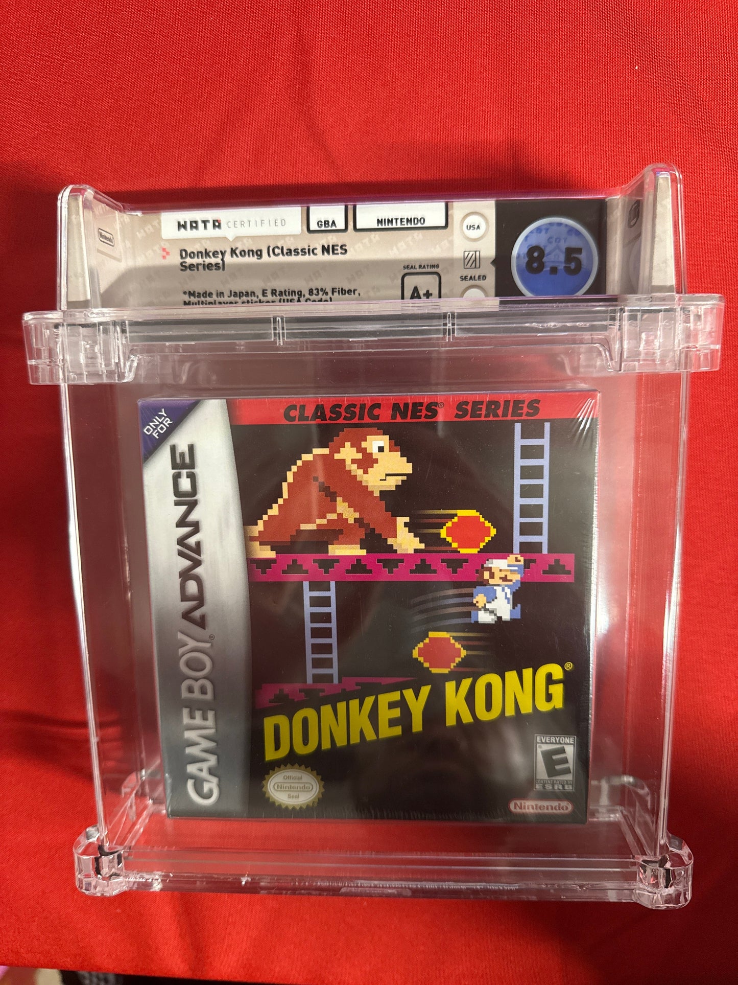 Donkey Kong (Classic NES Series) WATA 8.5 A+ - Nintendo GBA