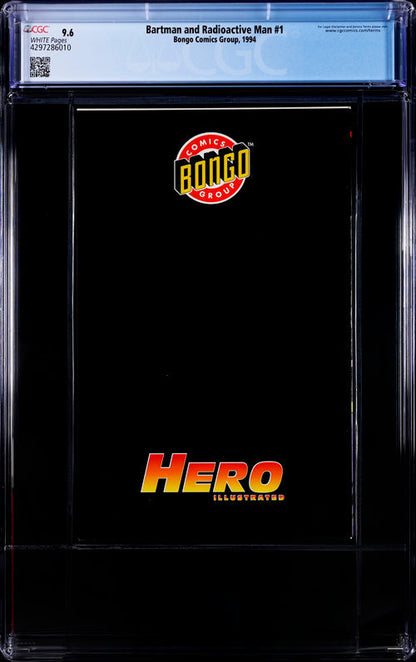 Bartman and Radioactive Man #1 CGC 9.6 - Bongo Comics Group 1994