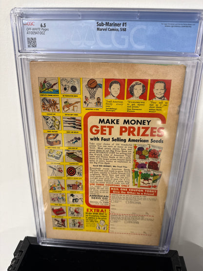 Sub-Mariner #1 CGC 6.5 - Marvel Comics 5/68