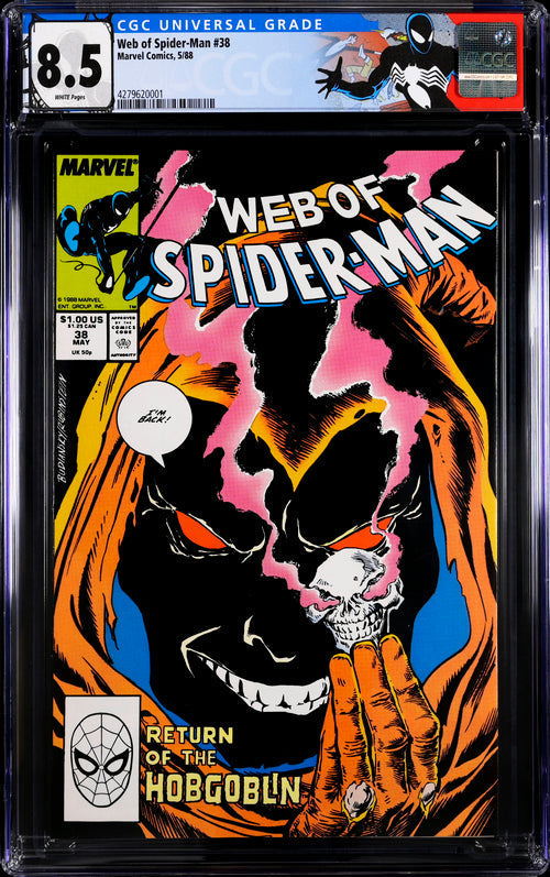 Web of Spider-Man #38 CGC 8.5 - Marvel Comics 5/88