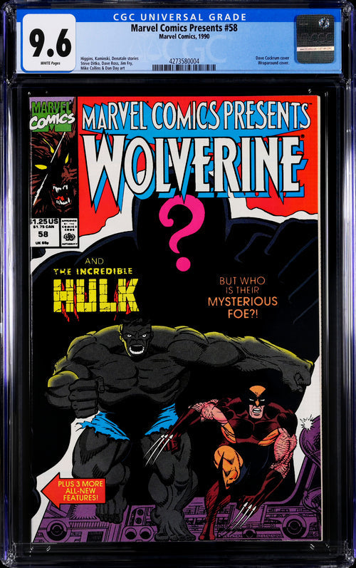 Marvel Comics Presents #58 CGC 9.6 - Marvel Comics 1990
