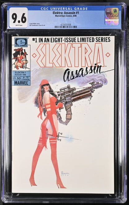 Elektra: Assassin #1 CGC 9.6 - Marvel/Epic Comics 8/86