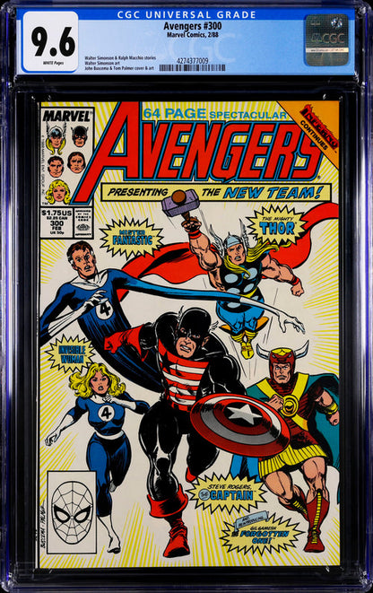 Avengers #300 CGC 9.6 - Marvel Comics 2/88