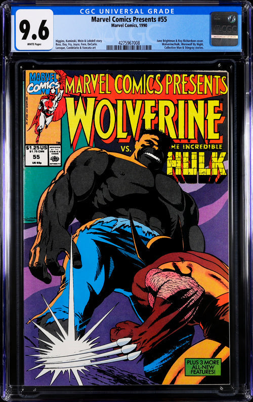 Marvel Comics Presents #55 CGC 9.6 - Marvel Comics 1990