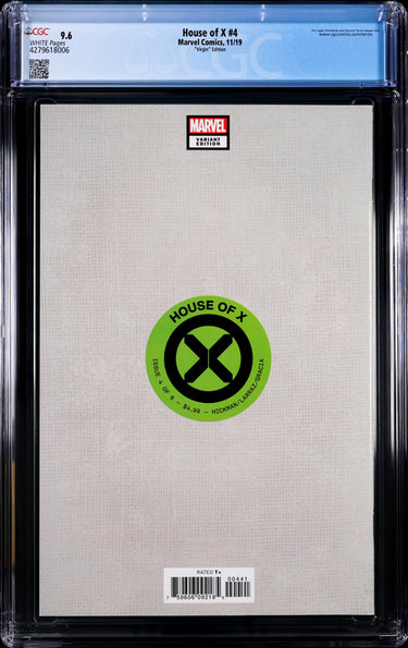 House of X #4 "Virgin" Edition CGC 9.6 -Marvel Comics 11/19