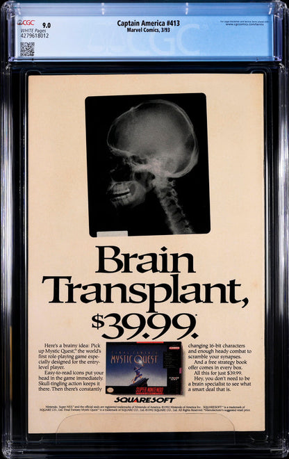 Captain America #413 CGC 9.0 - Marvel Comics 3/93