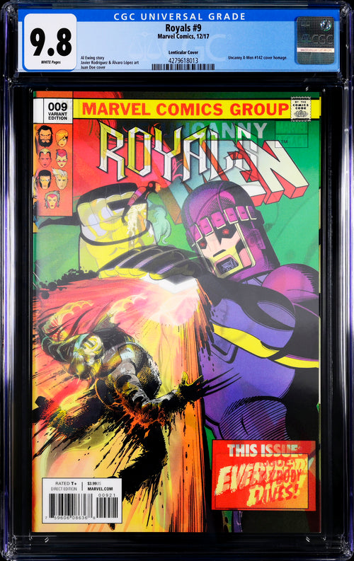 Royals #9 Lenticular Cover CGC 9.8 - Marvel Comics 12/17