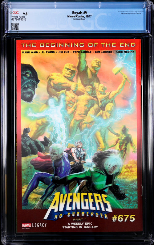 Royals #9 Lenticular Cover CGC 9.8 - Marvel Comics 12/17