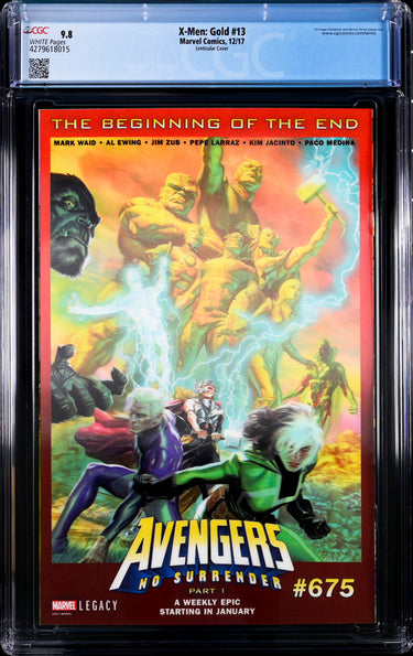 X-Men: Gold #13 Lenticular Cover CGC 9.8 -Marvel Comics 12/17