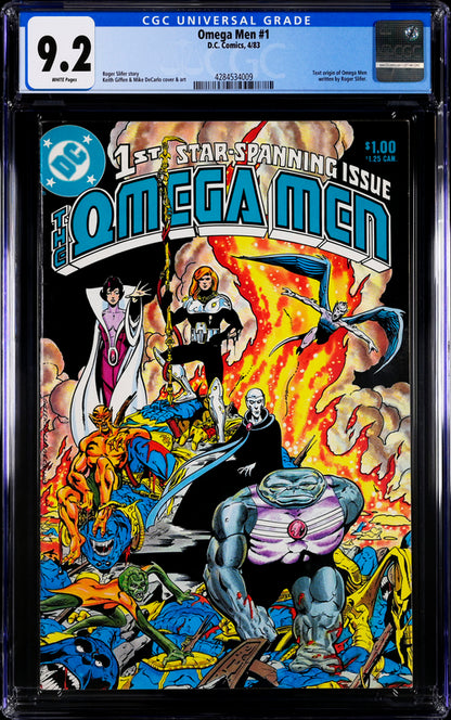 Omega Men #1 CGC 9.2 - DC Comics 4/83