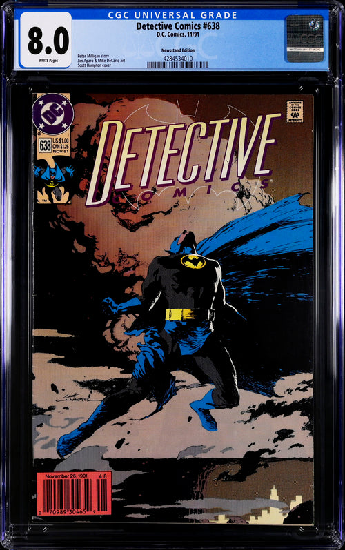 Detective Comics #638 Newsstand Edition CGC 8.0 - DC Comics 11/91