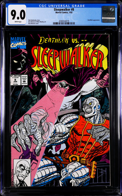 Sleepwalker #8 CGC 9.0 - Marvel Comics 1/92