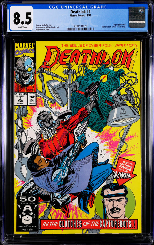 Deathlok #2 CGC 8.5 - Marvel Comics 8/91