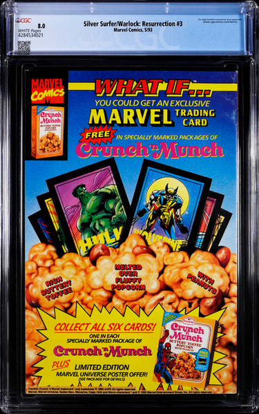 Silver Surfer/Warlock: Resurrection #3 CGC 8.0 -Marvel Comics 5/93