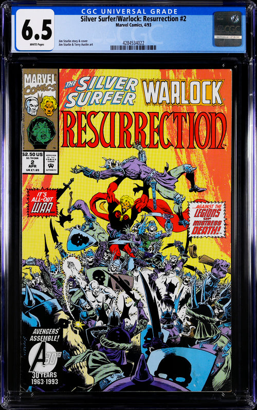 Silver Surfer/Warlock: Resurrection #2  CGC 6.5 - Marvel Comics 4/93
