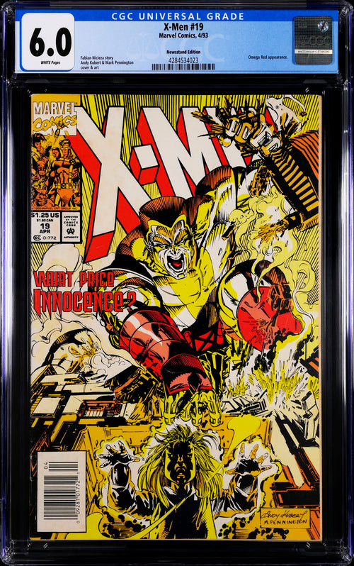 X-Men #19 Newsstand Edition CGC 6.0 - Marvel Comics 4/93