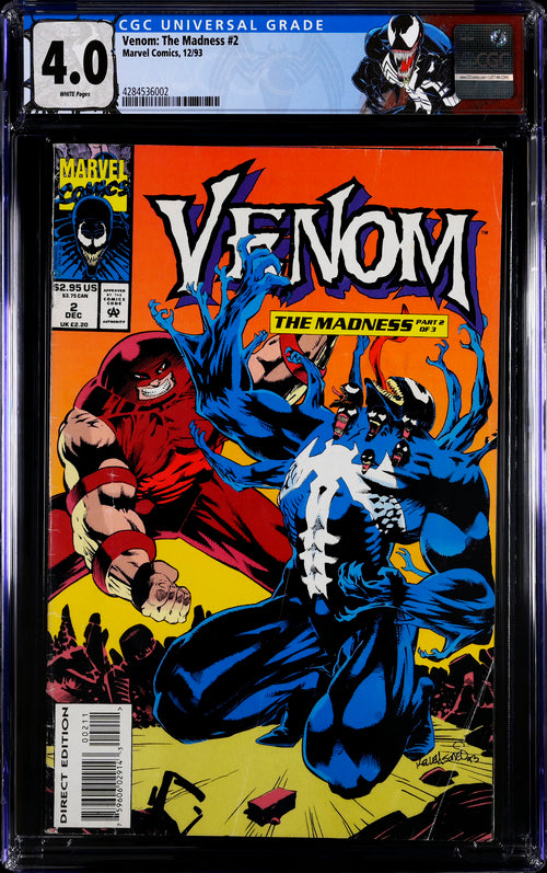 Venom: The Madness #2 CGC 4.0 - Marvel Comics 12/93