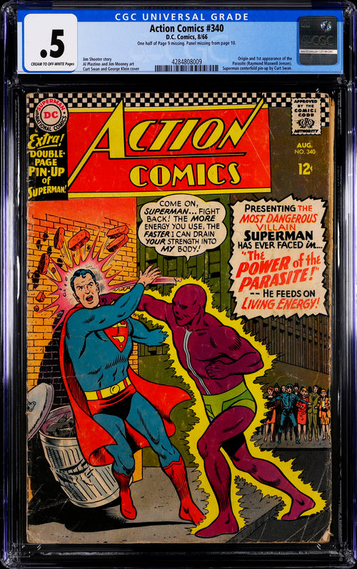 Action Comics #340 CGC 0.5 - DC Comics 8/66