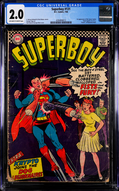 Superboy #131 CGC 2.0 - DC Comics 7/66