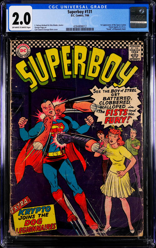 Superboy #131 CGC 2.0 - DC Comics 7/66