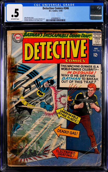 Detective Comics #346 CGC 0.5 - DC Comics 12/65