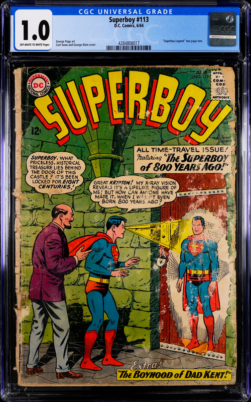 Superboy #113 CGC 1.0 - DC Comics 6/64
