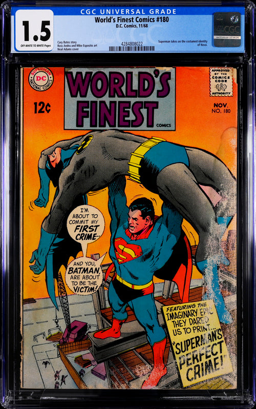 World's Finest Comics #180 CGC 1.5 - DC Comics 11/68