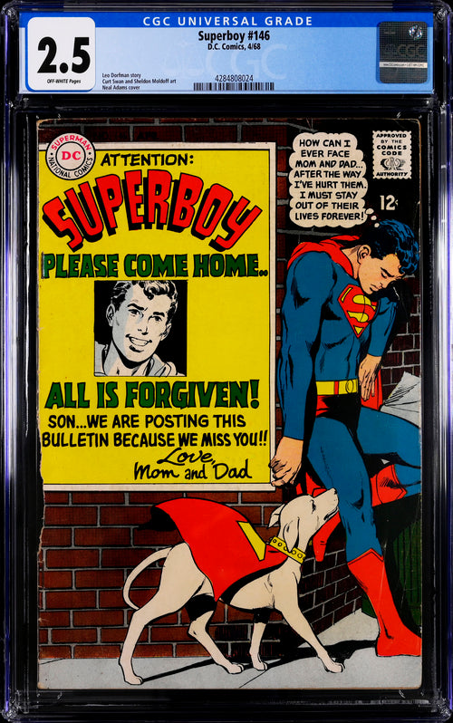 Superboy #146 CGC 2.5 - DC Comics 4/68