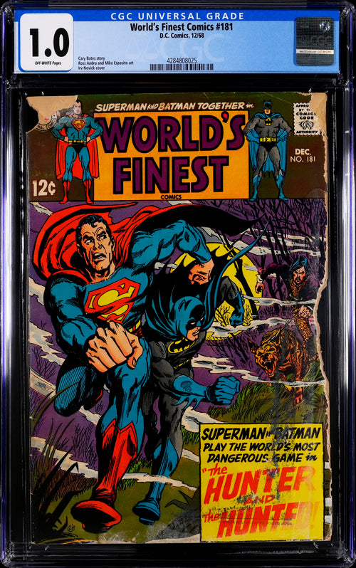 World's Finest Comics #181 CGC 1.0 - DC Comics 12/68