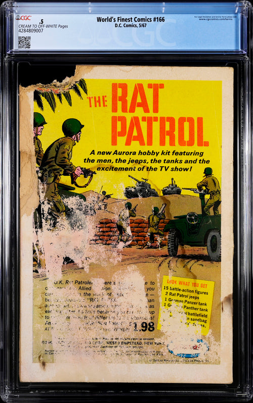 World's Finest Comics #166 CGC 0.5 - DC Comics 5/67