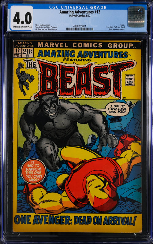 Amazing Adventures #12 CGC 4.0 - Marvel Comics 5/72