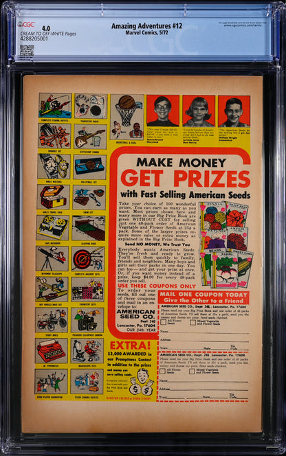 Amazing Adventures #12 CGC 4.0 - Marvel Comics 5/72