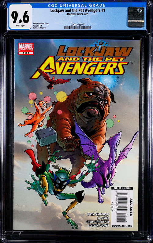 Lockjaw and the Pet Avengers #1 CGC 9.6 - Marvel Comics 7/09